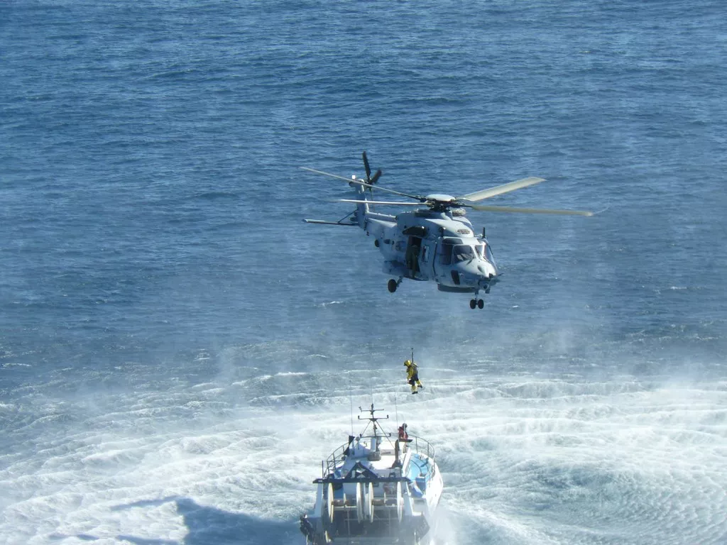 sauvetage en mer par hélitreuillage