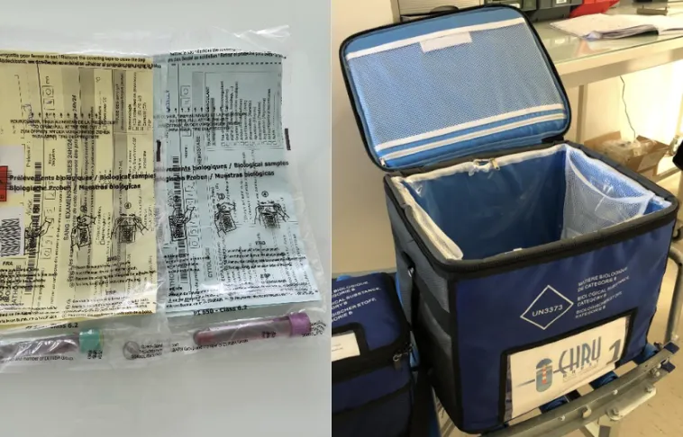 acheminement au laboratoire 