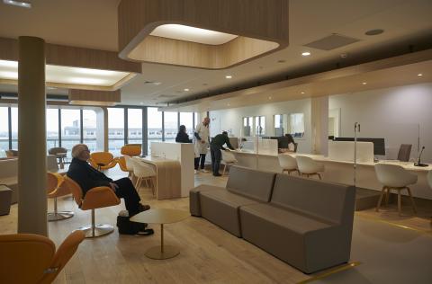 Salle d'accueil ICI CHU-Brest