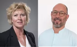 Portrait de Laurence Jullien-Flageul et le docteur Jean-Marie Tonnelier